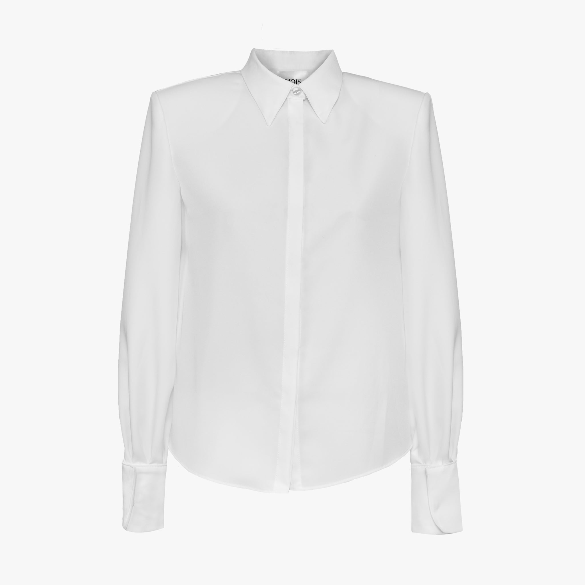 Crêpe Shirt with Veil Sleeves