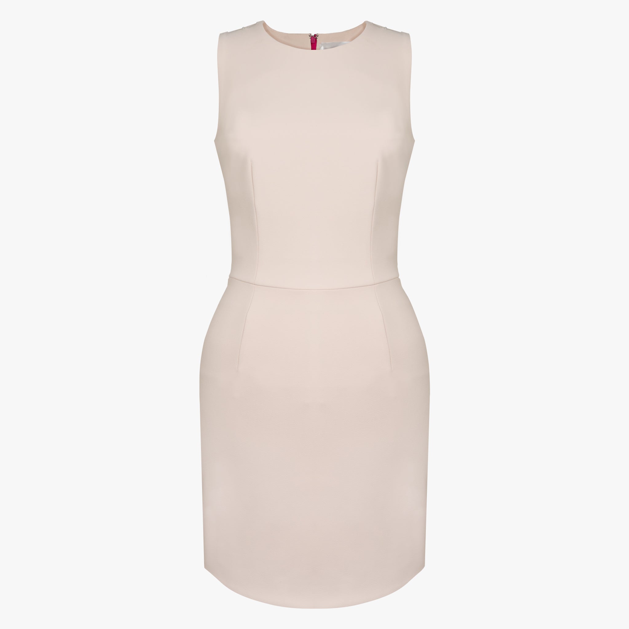 Dusty Rose Dress with Embroidered Straps