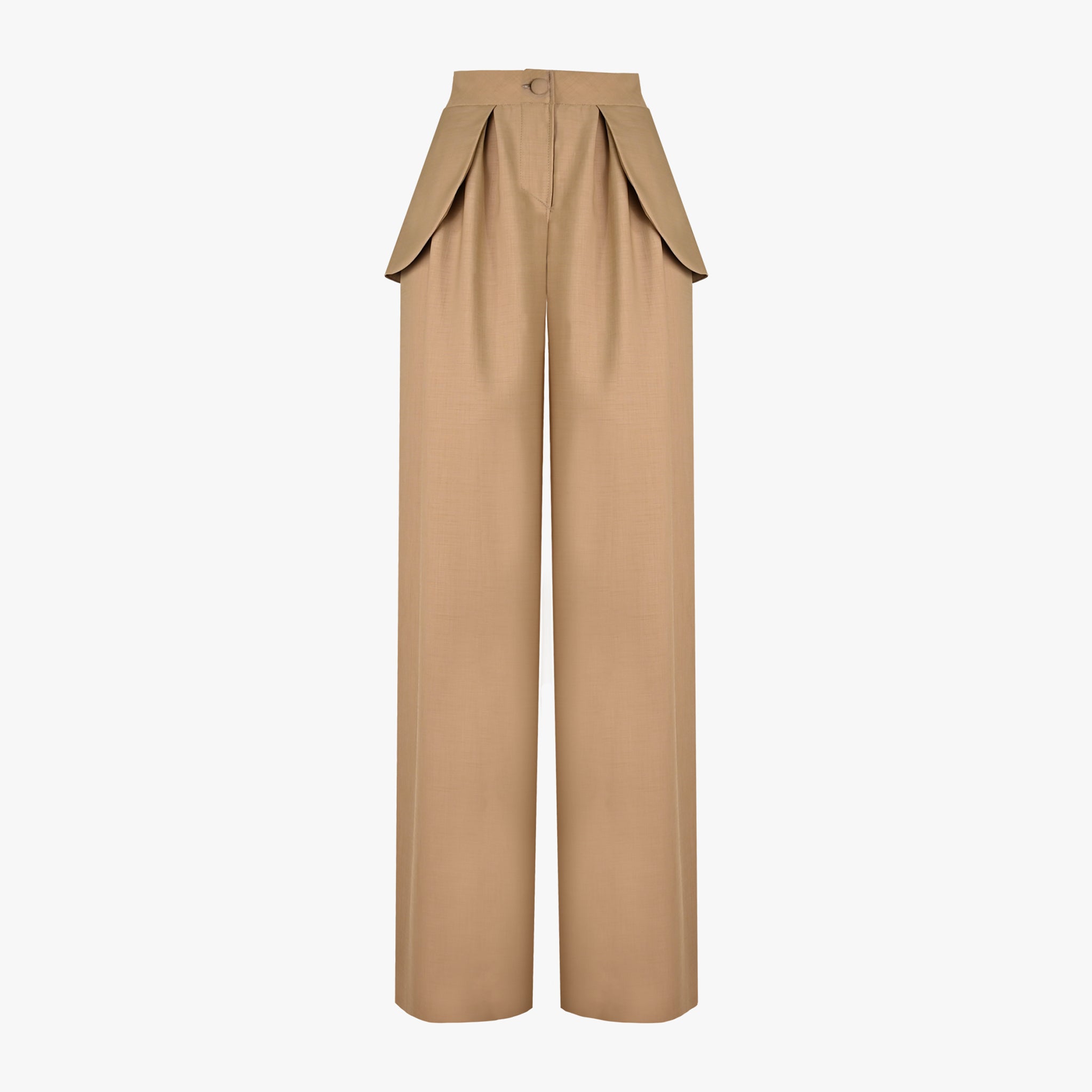 Gerade geschnittene Hose mit Flügeln