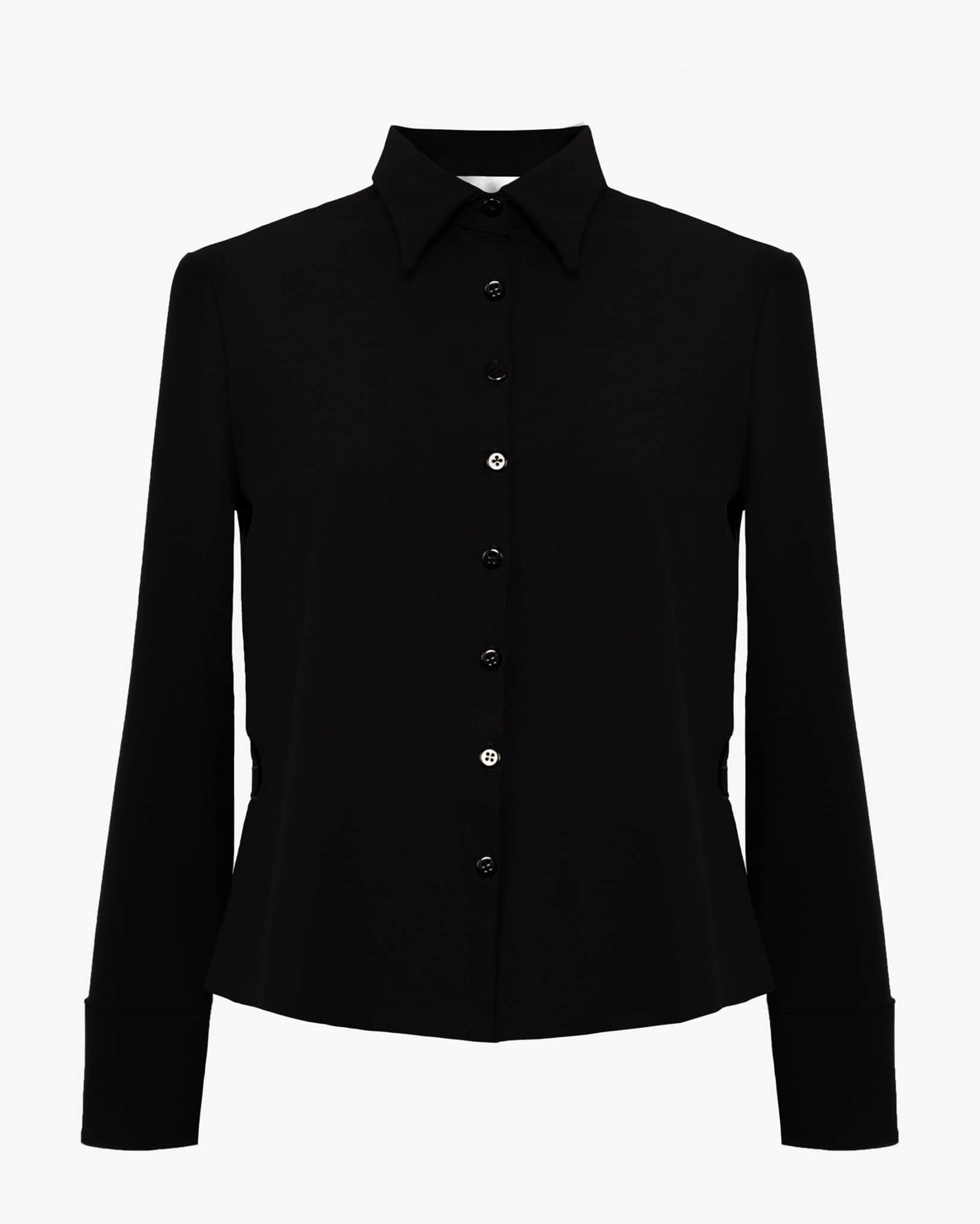 Pantalone con Piega frontale e Camicia con Loghi Laterali | MƏIS Milano