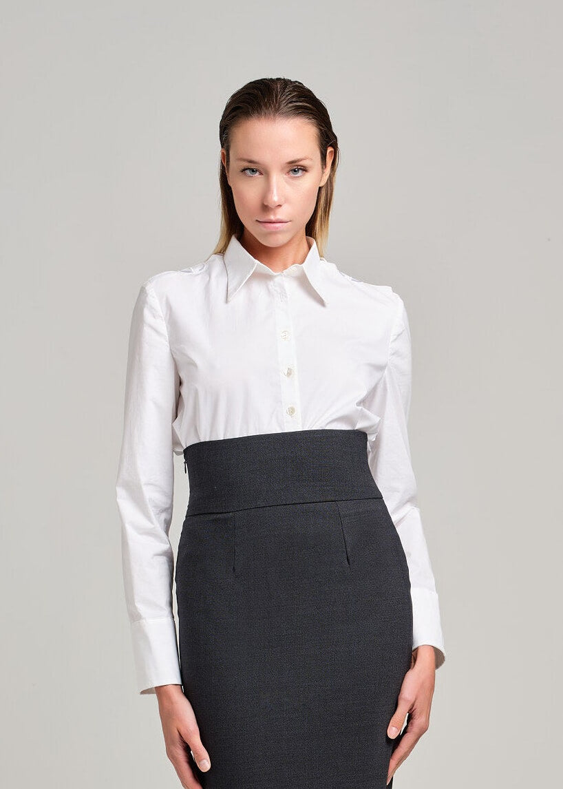 Camicia con loghi sulle spalle | MƏIS Milano