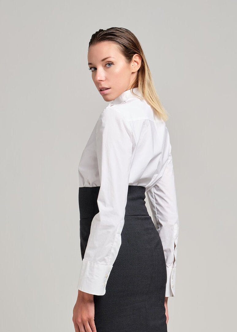 Camicia con loghi sulle spalle | MƏIS Milano