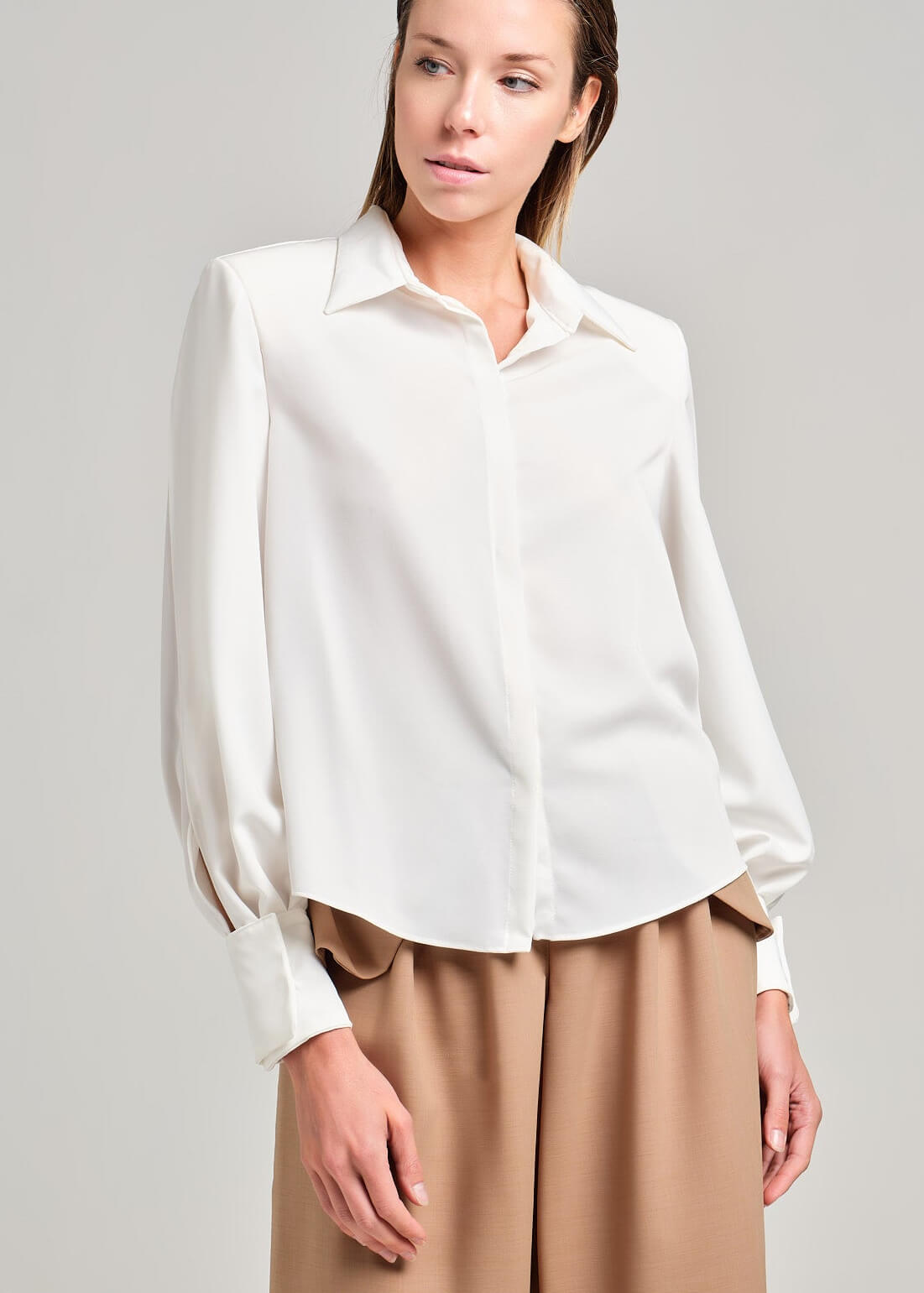 Camicia con maniche a veli | MƏIS Milano