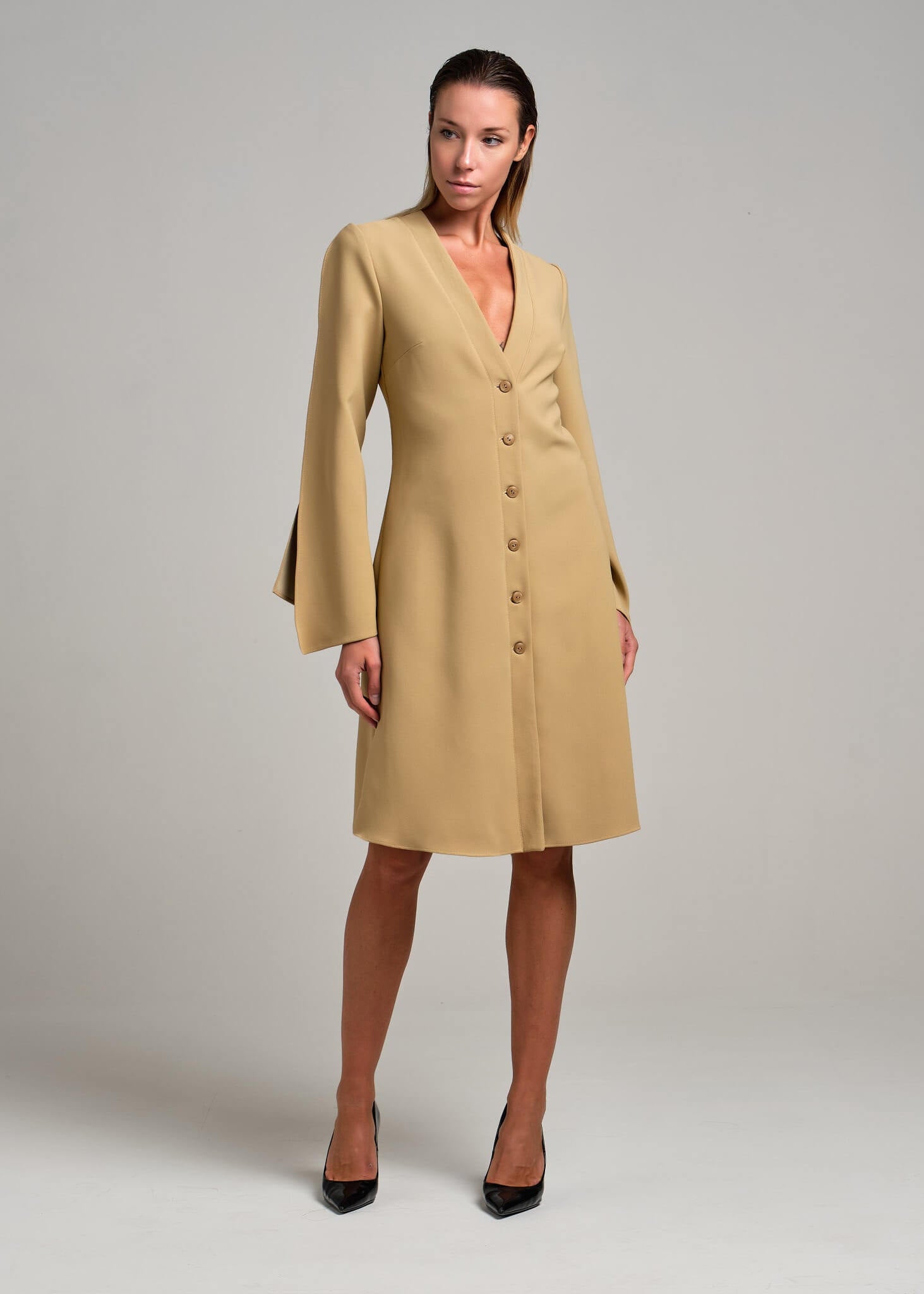 Chemisier con maniche a veli | MƏIS Milano