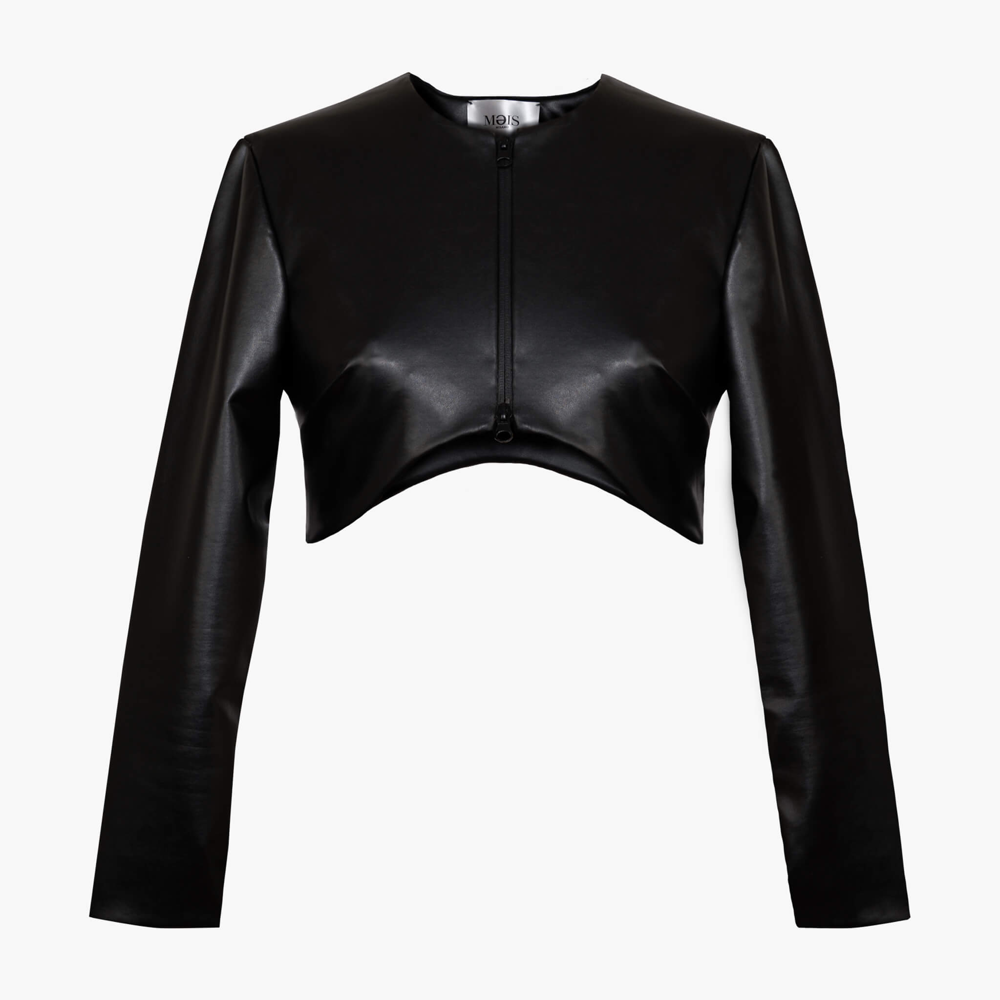 Crop blazer in Ecopelle | MƏIS Milano