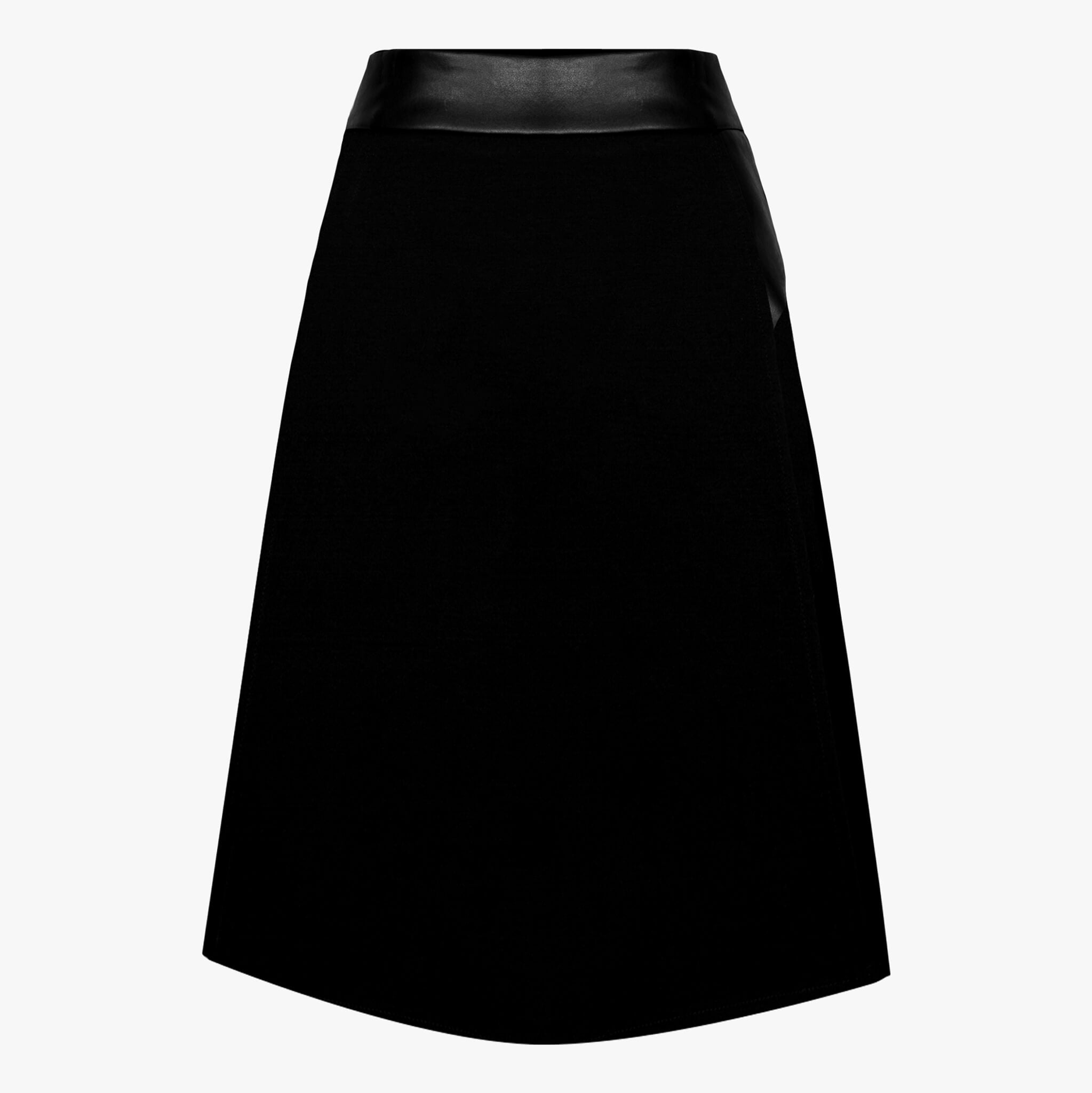 Gonna Midi con Safety Shorts in ecopelle | MƏIS Milano