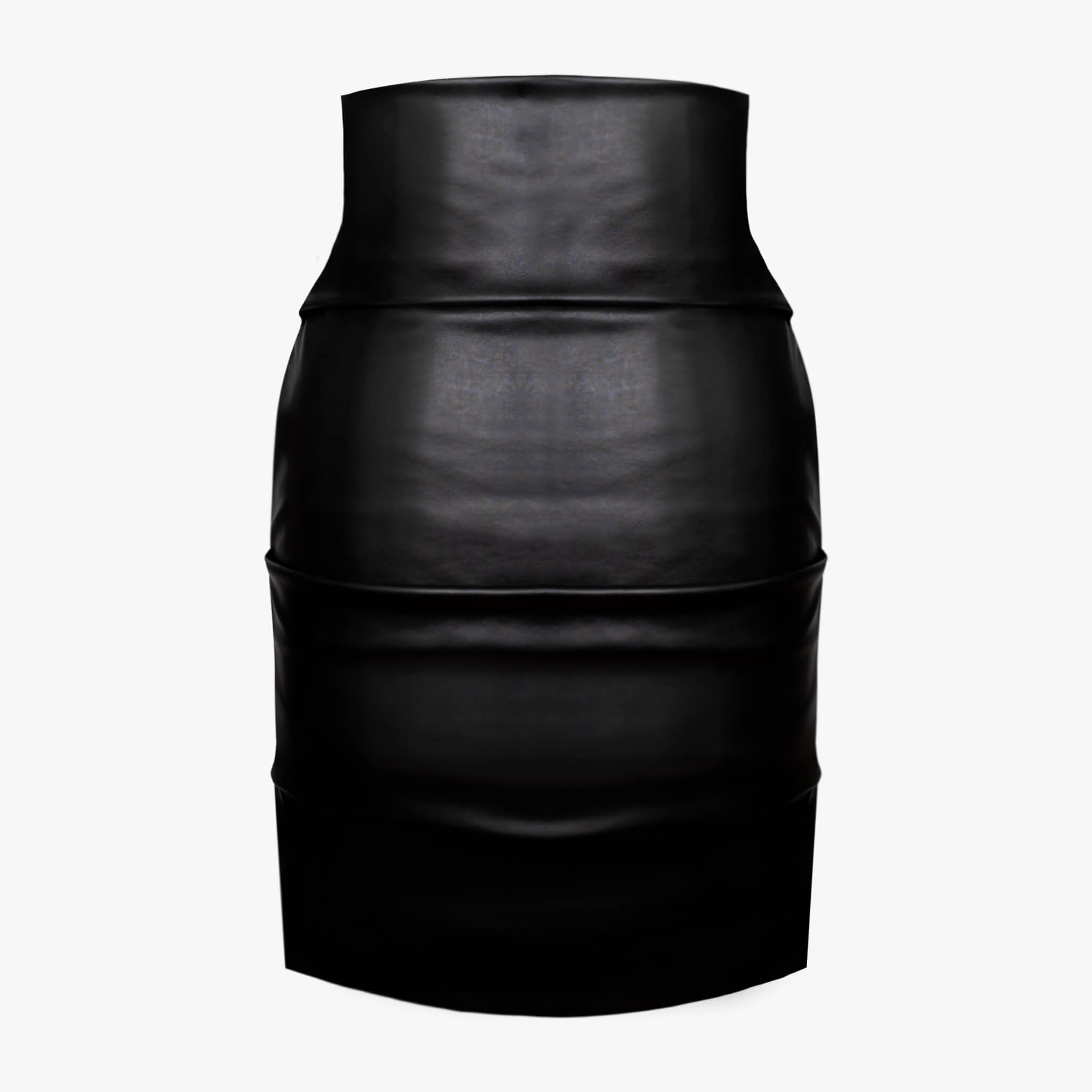 Gonna a vita alta in total Ecopelle | MƏIS Milano