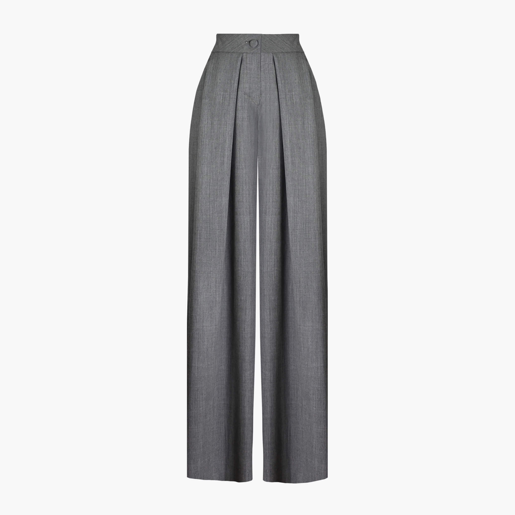 Pantaloni a gamba ampia con cannelli frontali | MƏIS Milano