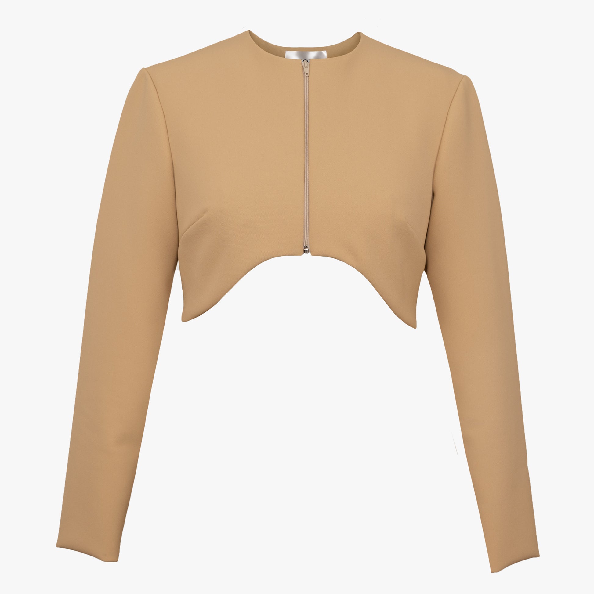 Blazer court en crêpe