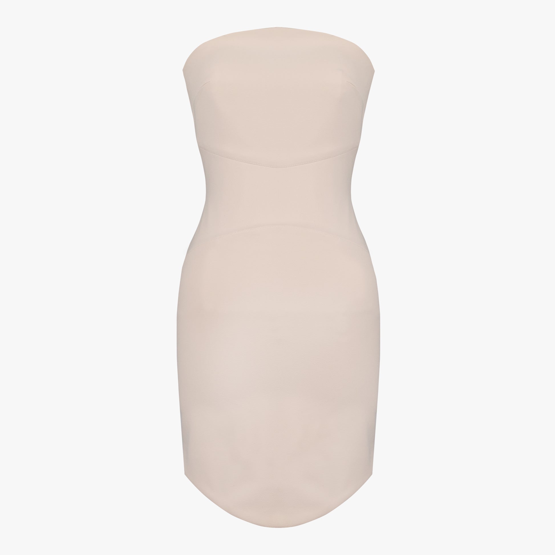 Robe bandeau à coupes arrondies