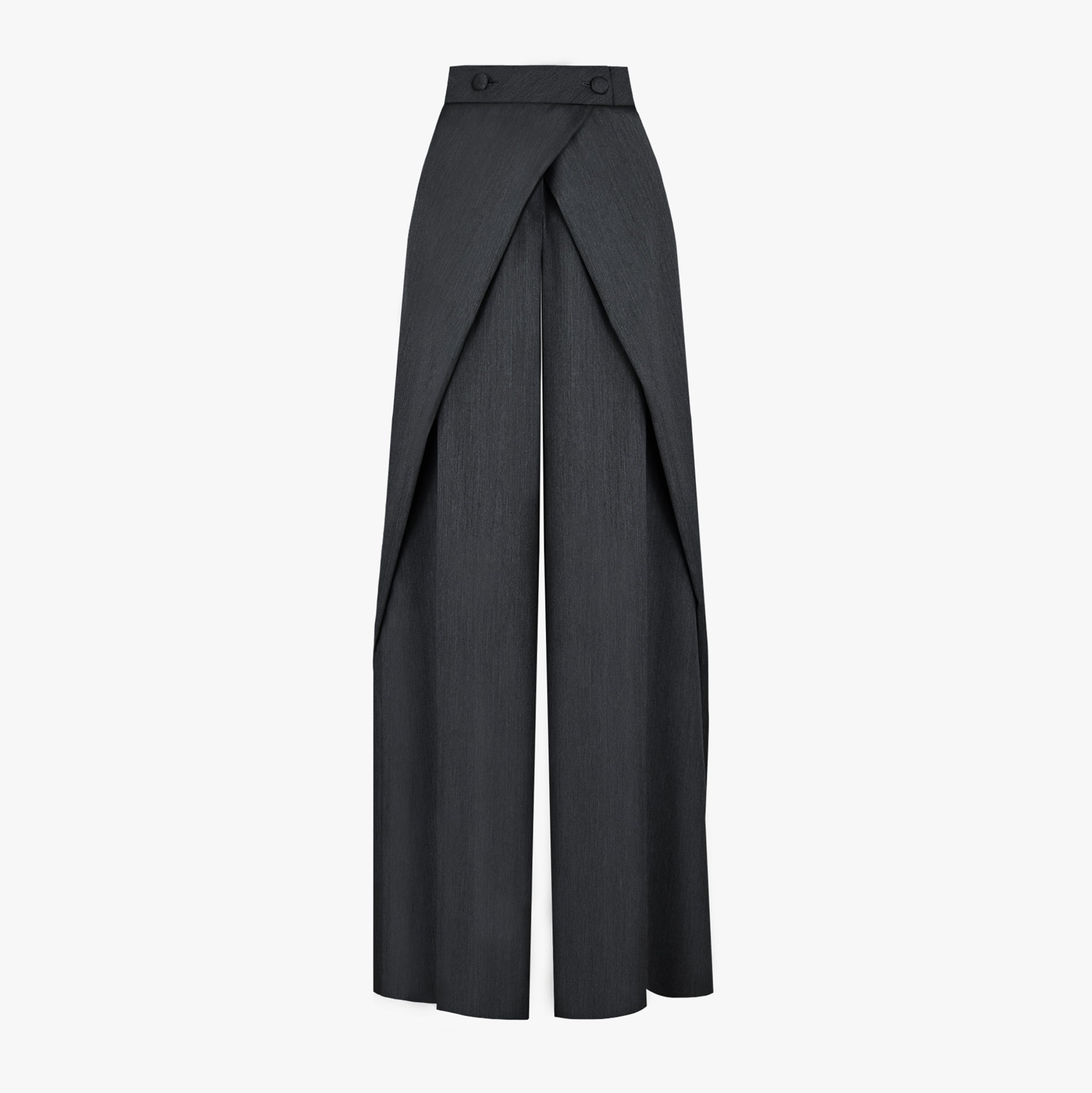 Pants with Crossed Draping