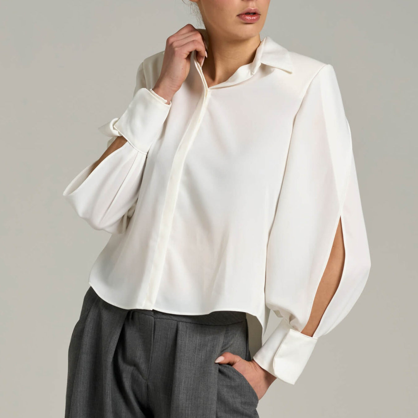 Camicia con Maniche a Veli Sovrapposti | Məis Milano