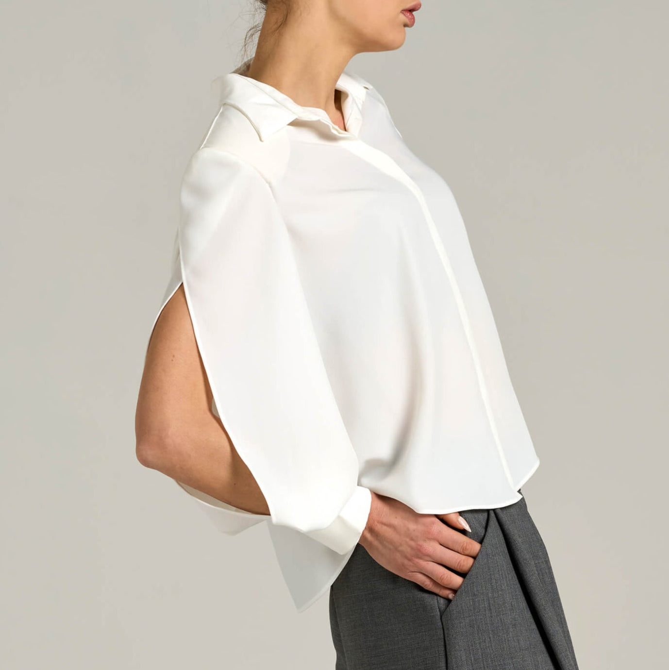 Camicia con Maniche a Veli Sovrapposti | Məis Milano