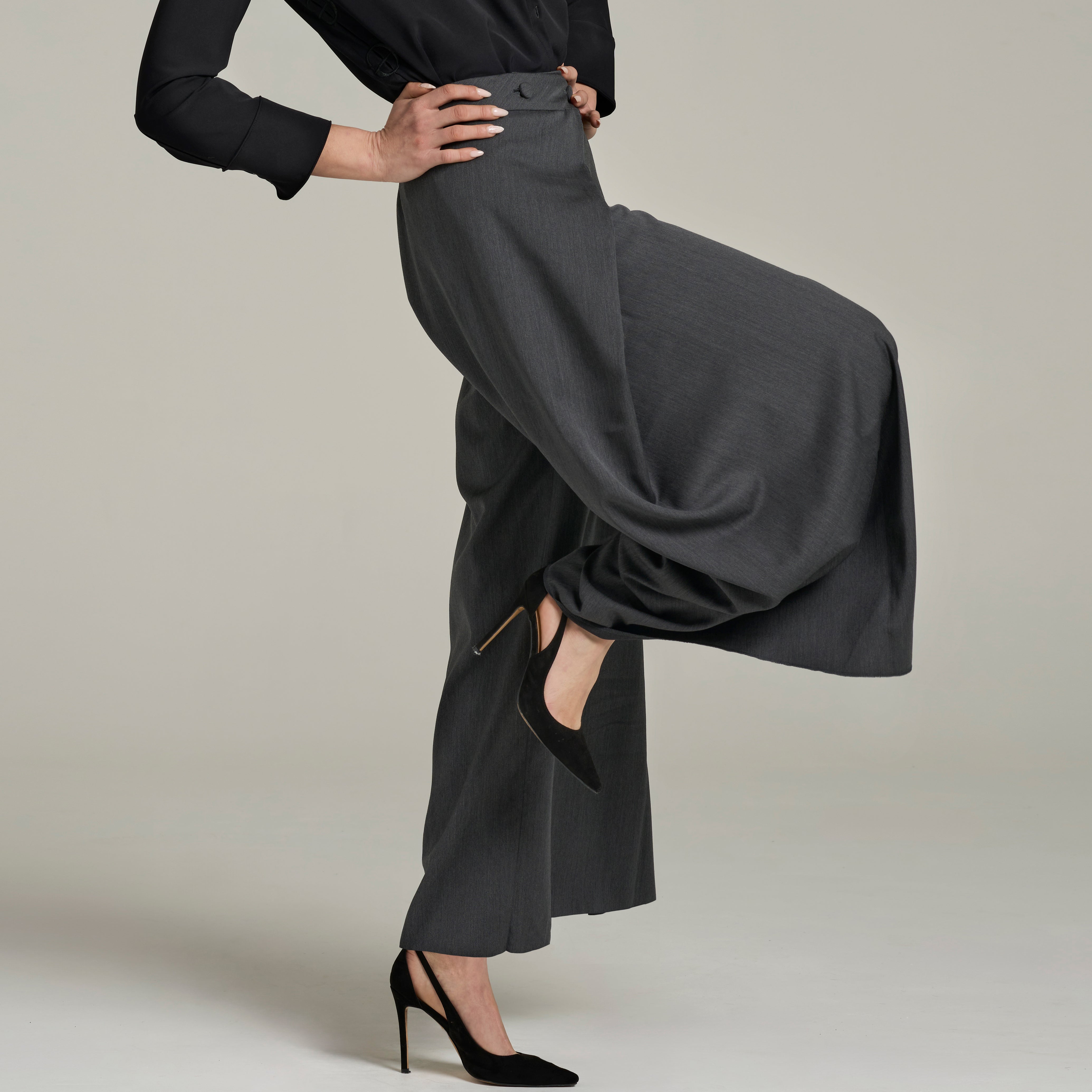 Pants with Crossed Draping