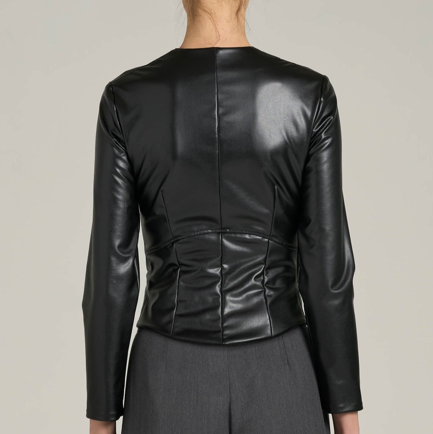 Giacca Strutturata in Total Pelle | Məis Milano