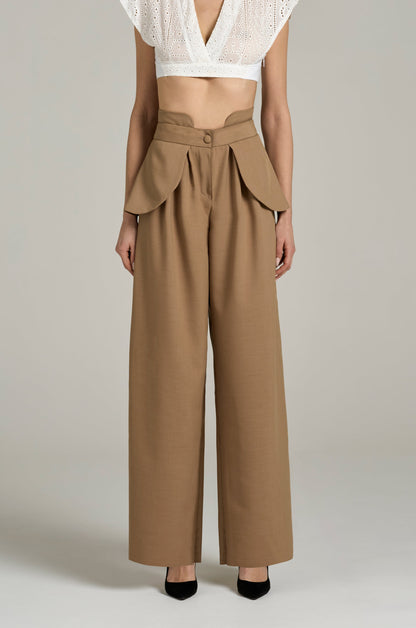 Pantalone a Gamba Dritta con Alette e Colletto | Məis Milano