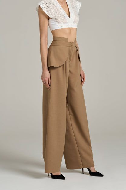Pantalone a Gamba Dritta con Alette e Colletto | Məis Milano