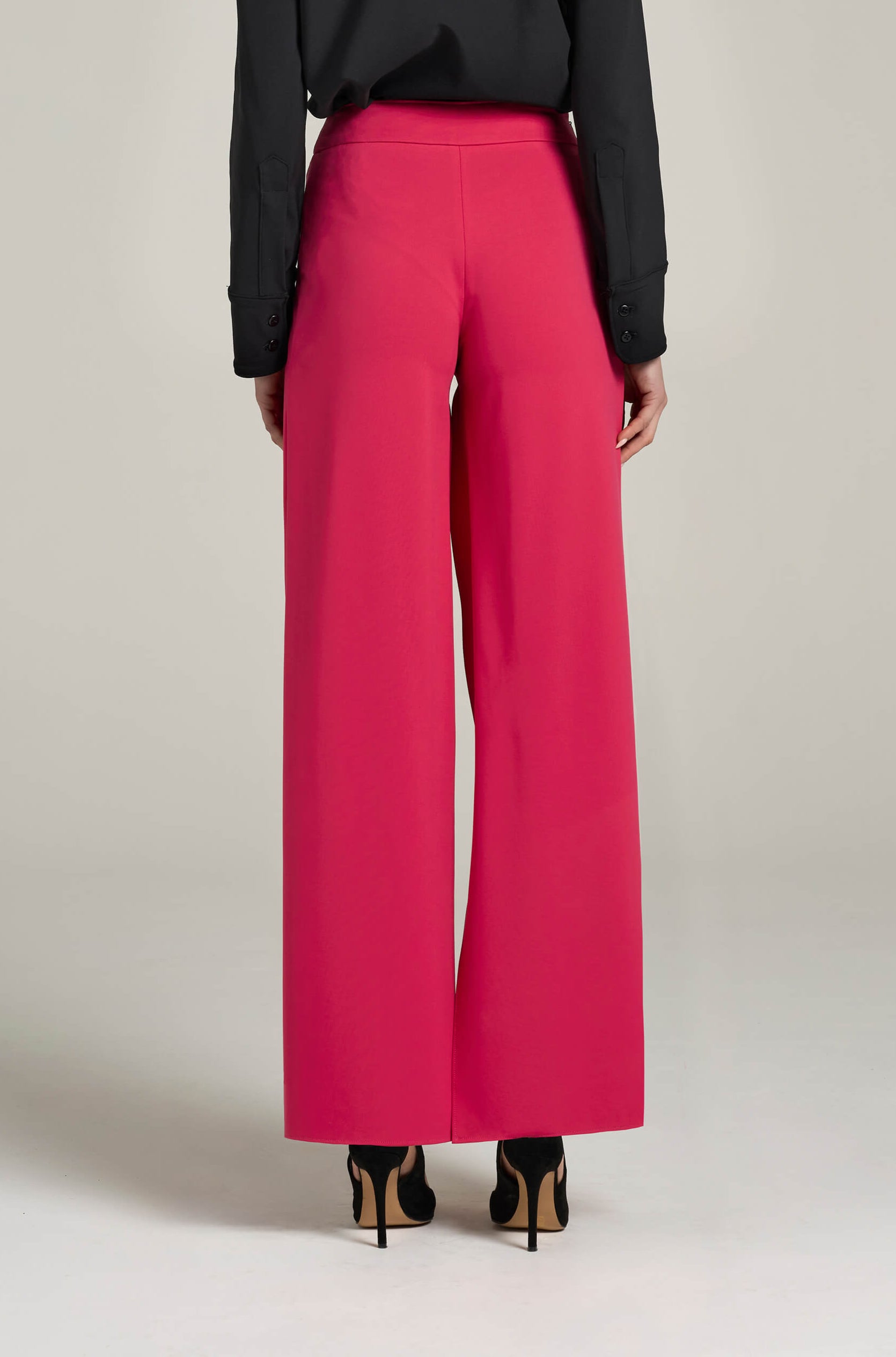 Pantaloni Palazzo Elasticizzati con Shorts e Bottoni | Meis Milano